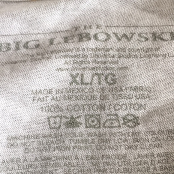 The Big Lebowski Movie Licensed Men’s Tshirt XlL New - Picture 3 of 4